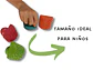 Set de 4 timbres de goma con mango Edukim  - Miniatura 2