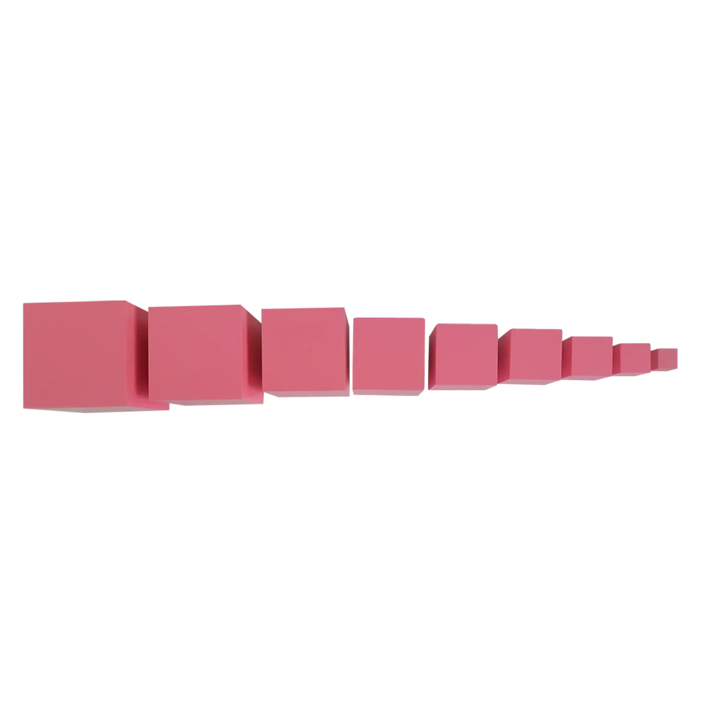 Torre de Bloques Rosados Montessori 2