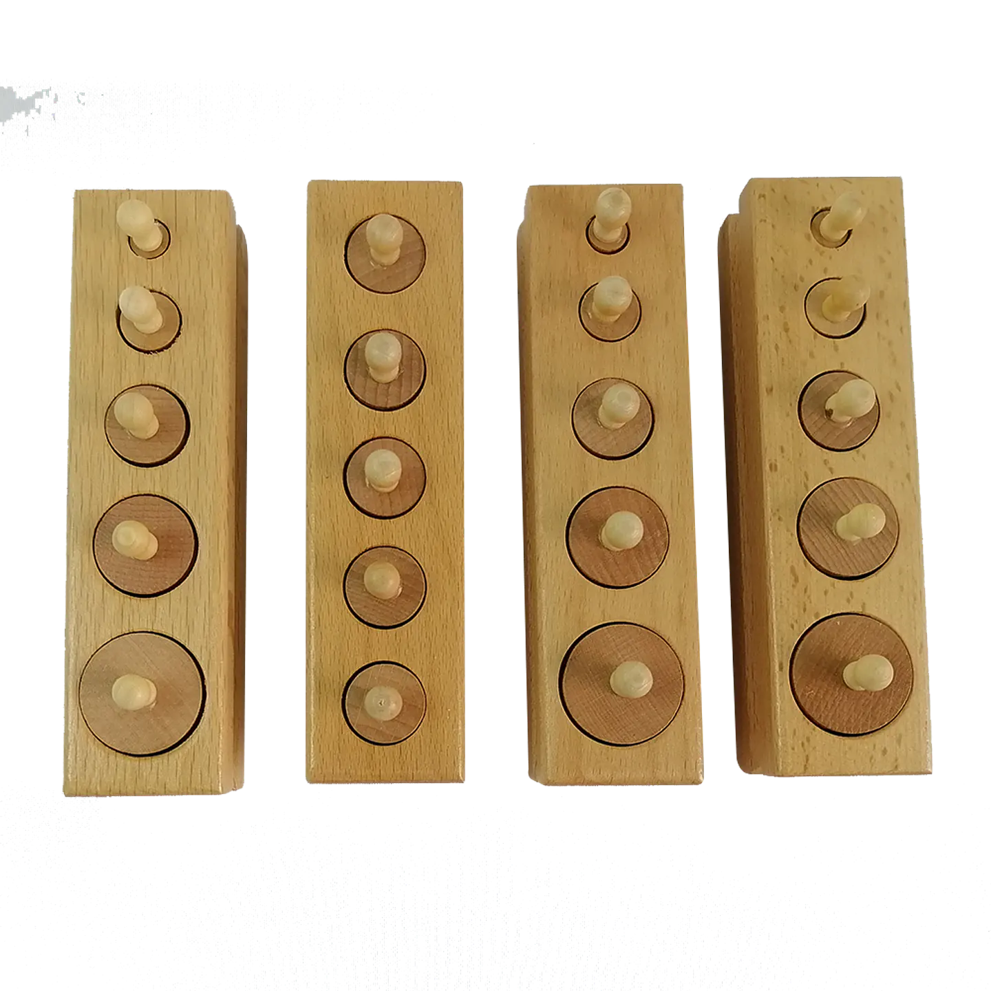 Cilindros de encaje de madera 4 unidades 1