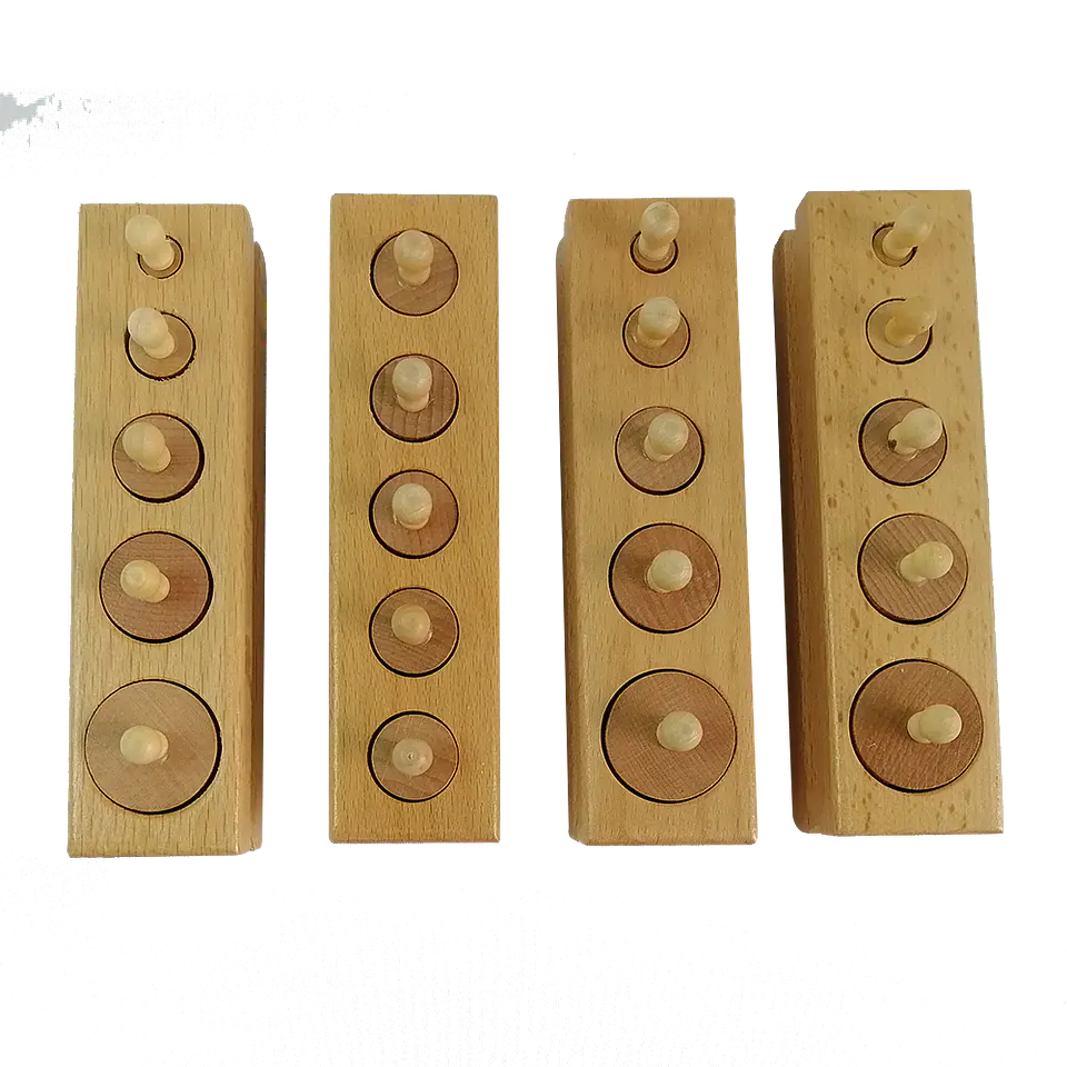 Cilindros de encaje de madera 4 unidades 1