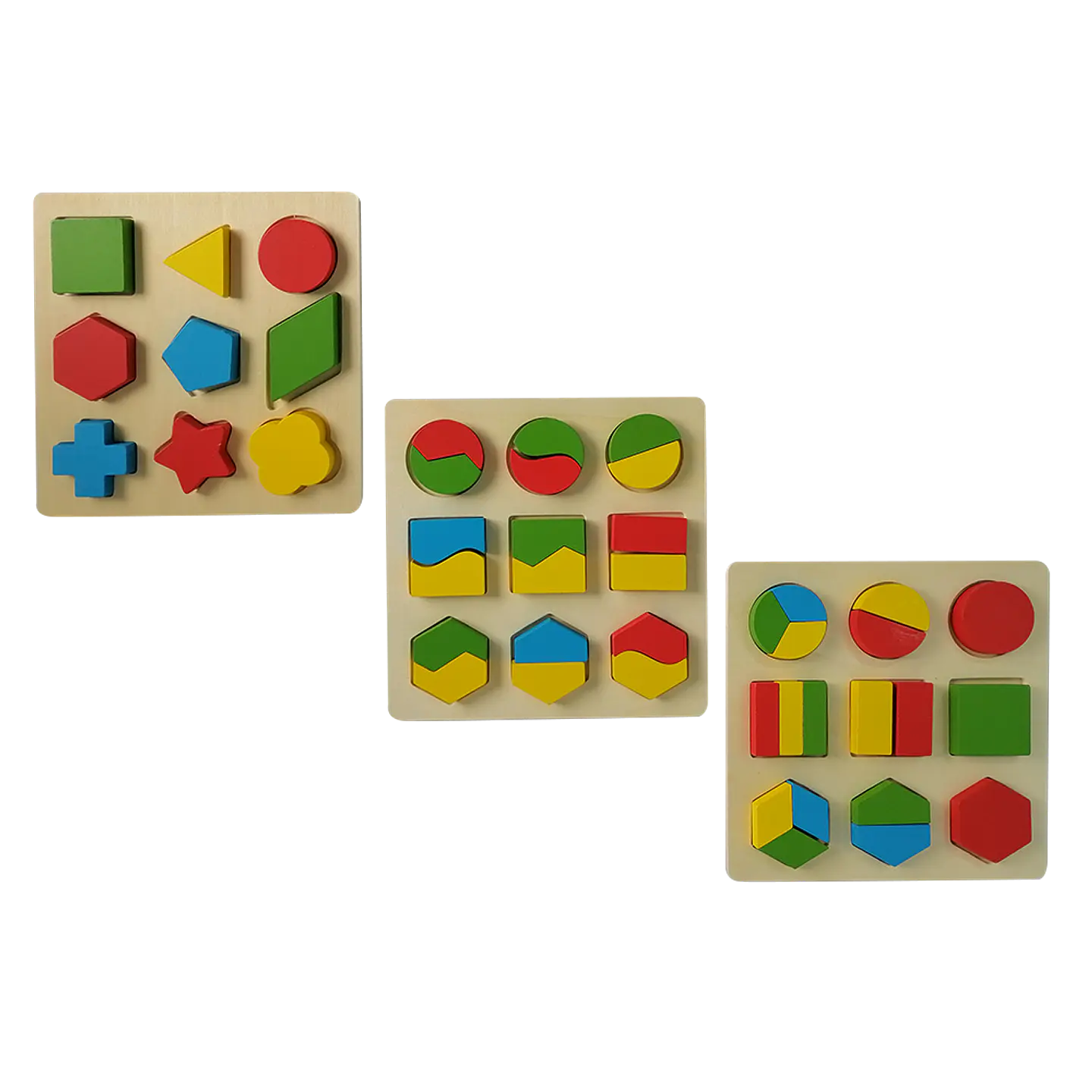 Set de 3 Encajes de figuras geométricas 1