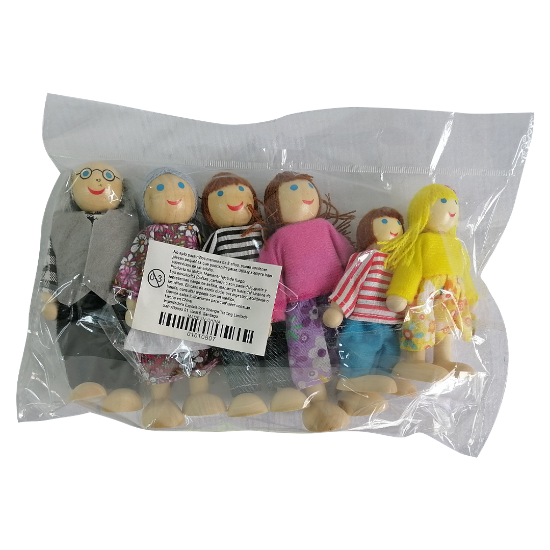 FAMILIA MADERA 12CM 2