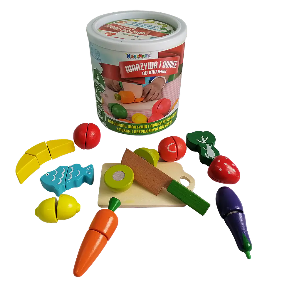 Balde con fruta para cortar 1