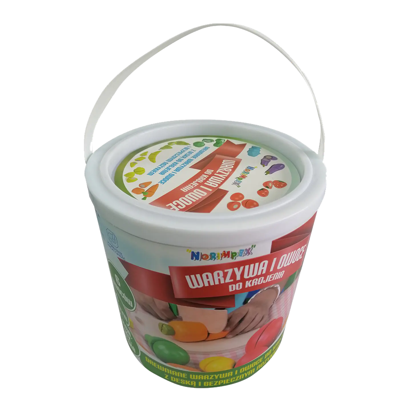 Balde con fruta para cortar 2