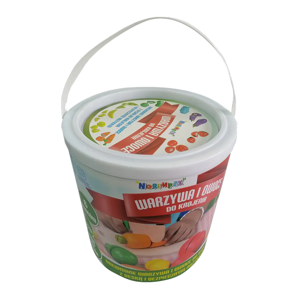 Balde con fruta para cortar 2