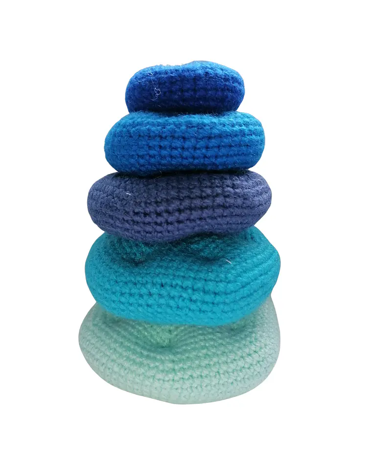 Jollein Torre Apilable De Madera Con Anillos – Forma De Guepardo, 5 Piezas, Certificada FSC, Juguete Educativo +1 Año