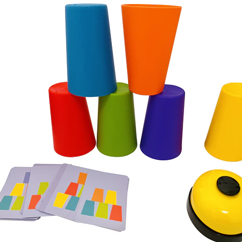 Vasos de Colores Apilables