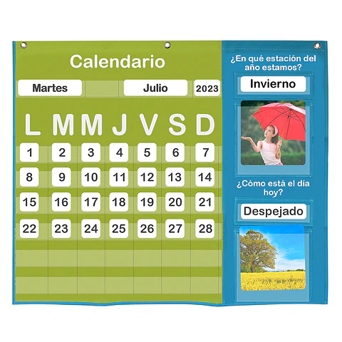 Panel de aprendizaje Calendario Meteorológico
