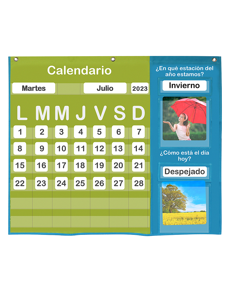 Panel de aprendizaje Calendario Meteorológico