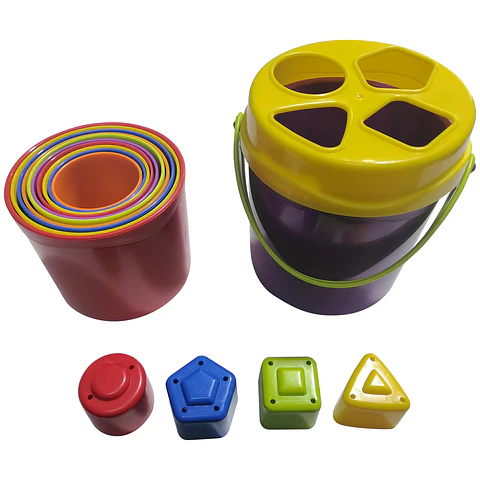Balde con Pocillos Apilables 16 Pcs