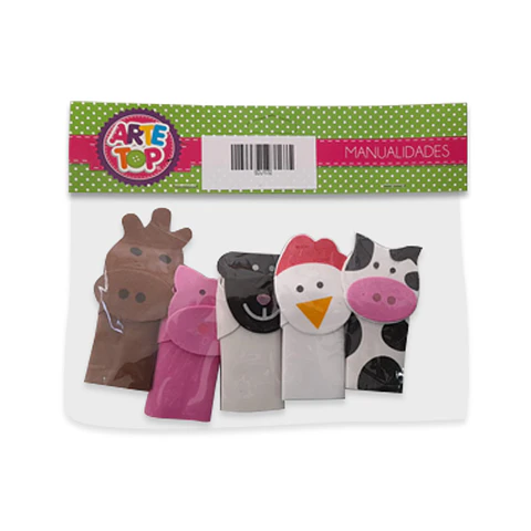 Títeres para Dedos Animales de la Granja