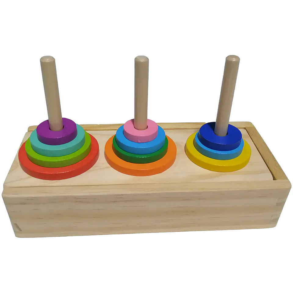 Set de Vástagos y Argollas de Madera  1