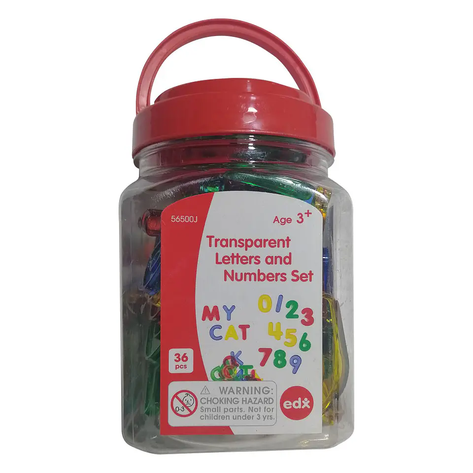 Conjunto de Letras y Números 36 Pcs 1