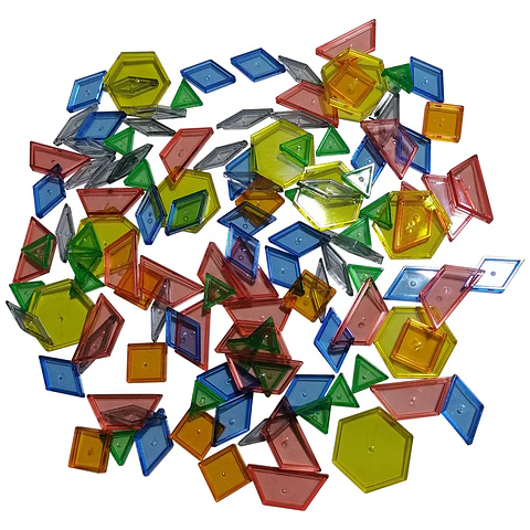 Fichas Patrones Transparentes 120 Pcs