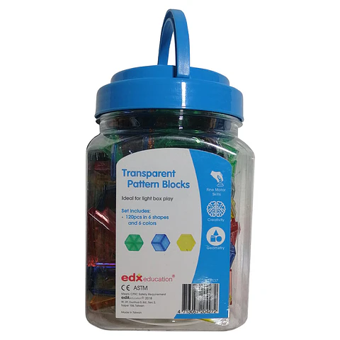 Fichas Patrones Transparentes 120 Pcs