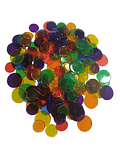 Fichas redondas de Colores semitransparentes 500 Pcs