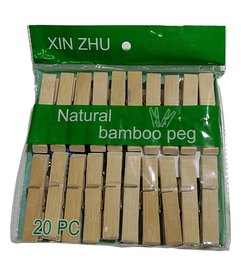 Perros de Ropa Bamboo 20 Pcs