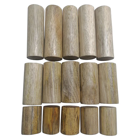Cilindros de Madera Natural 15 Pcs Montessori