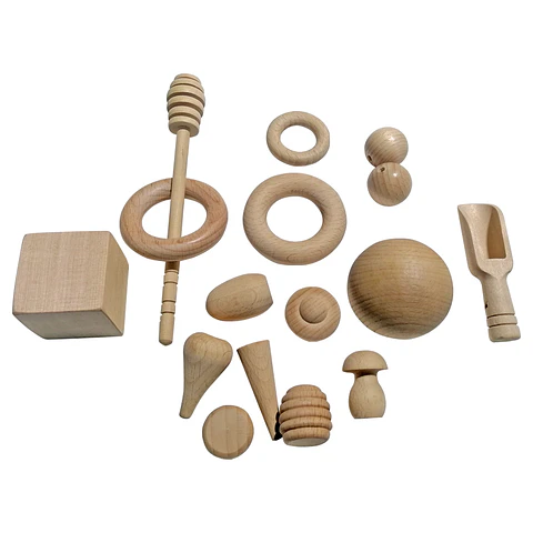 Set Heurístico de Madera 16 Pcs