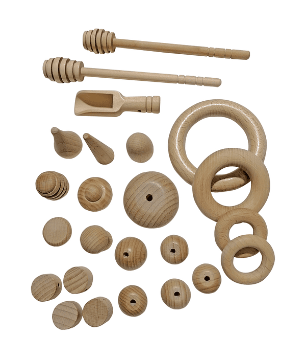 Set Heurístico de Madera 24 Pcs