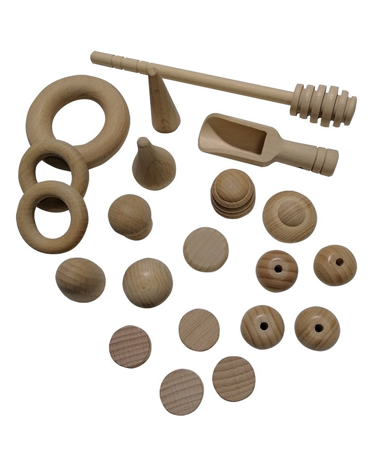 Set Heurístico de Madera 21 Pcs