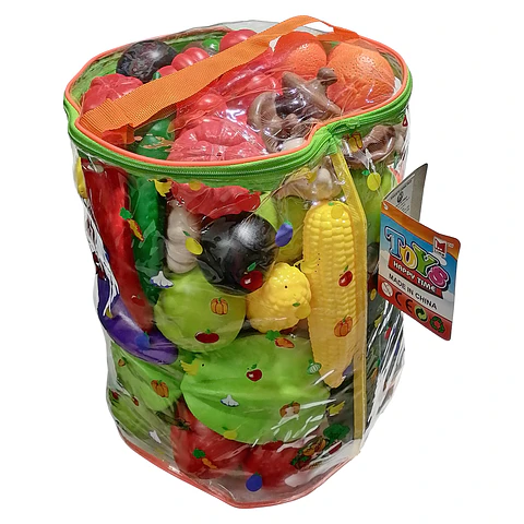 Set de Frutas y Verduras de Plástico 59 Pcs 