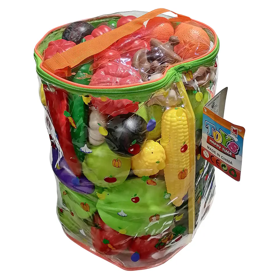 Set de Frutas y Verduras de Plástico 59 Pcs  1