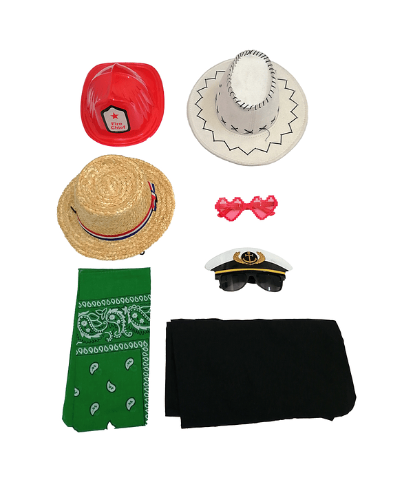 Set Accesorios Disfraces Sombreros