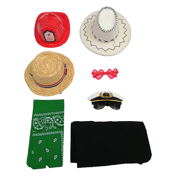 Set Accesorios Disfraces Sombreros 1
