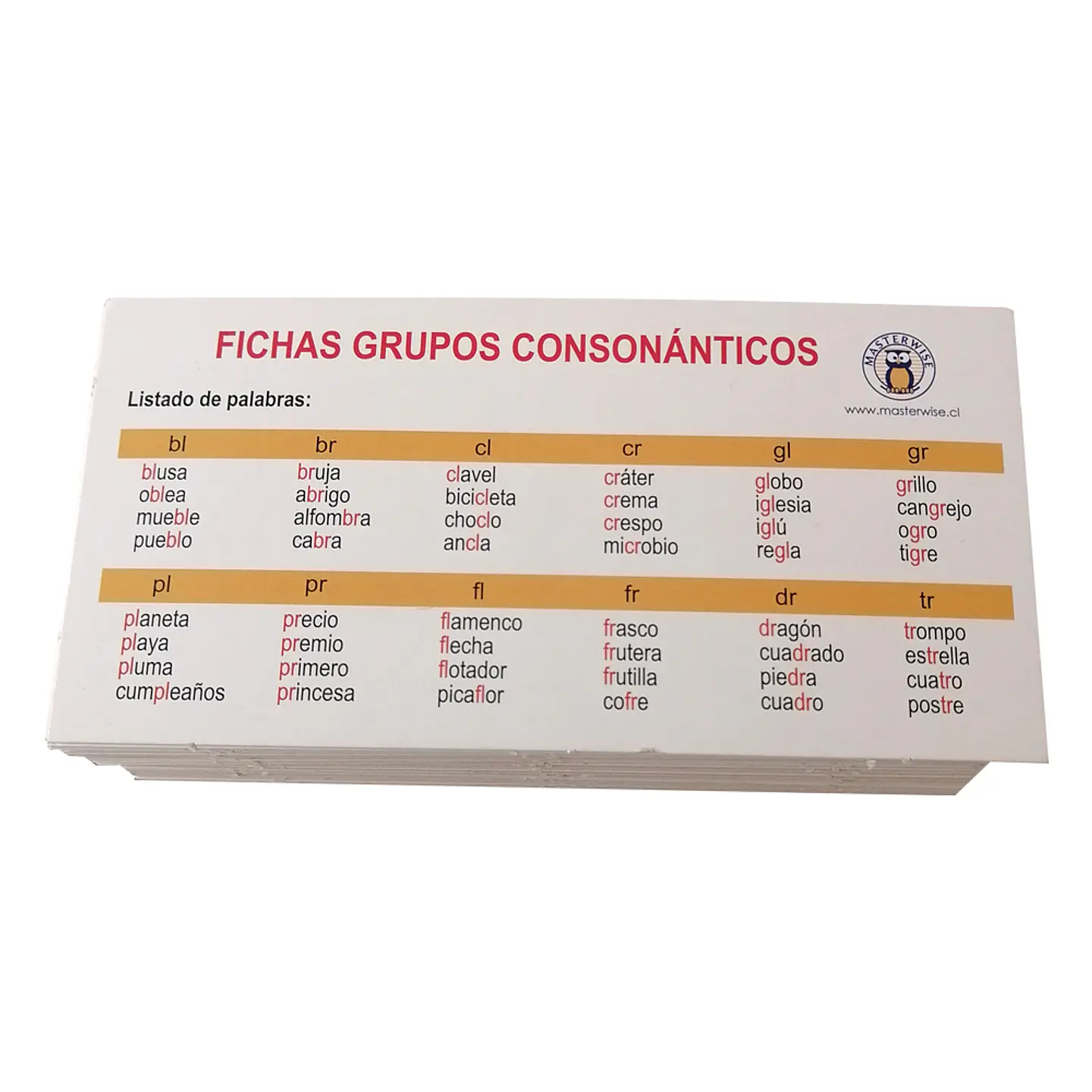 Fichas Grupos Consonánticos  1