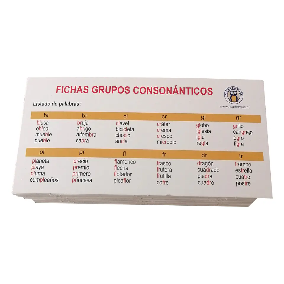 Fichas Grupos Consonánticos  1