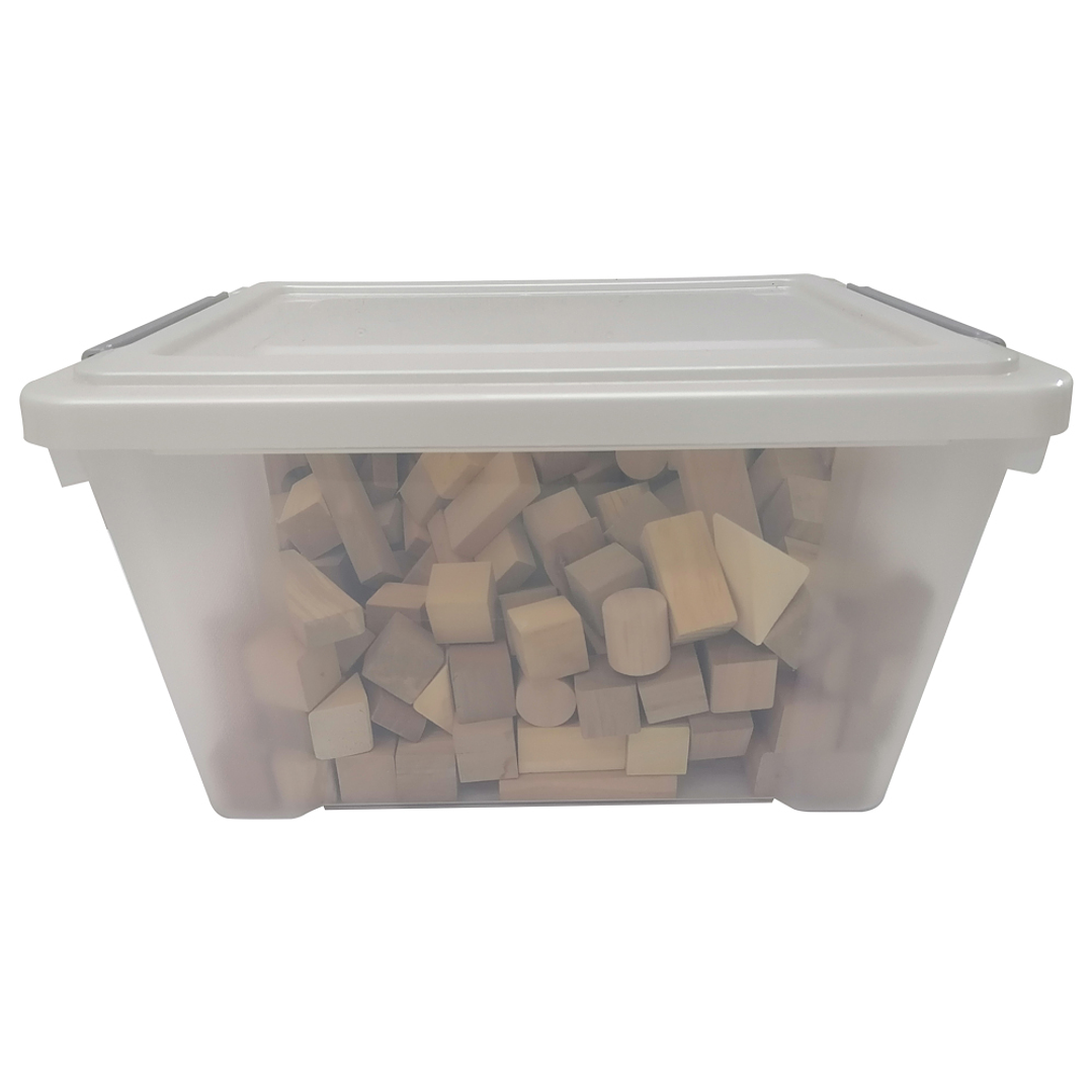 Bloques Construcción de Madera en caja 250un 4