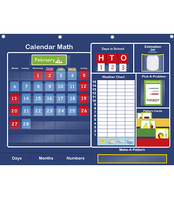 Panel de aprendizaje INGLES Calendar Math Prekinder - Kinder