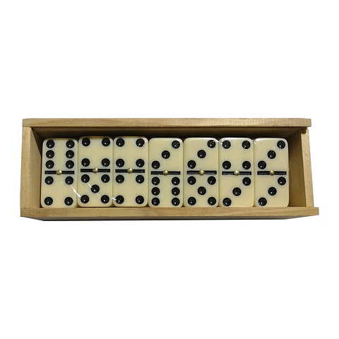 Dominós Clásicos en Caja de Madera 28pcs 