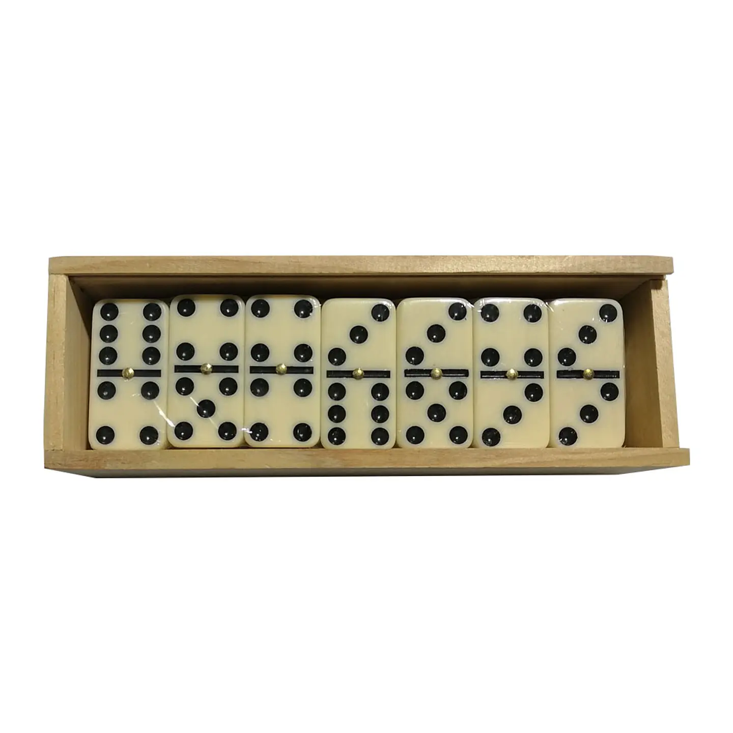 Dominós Clásicos en Caja de Madera 28pcs  1