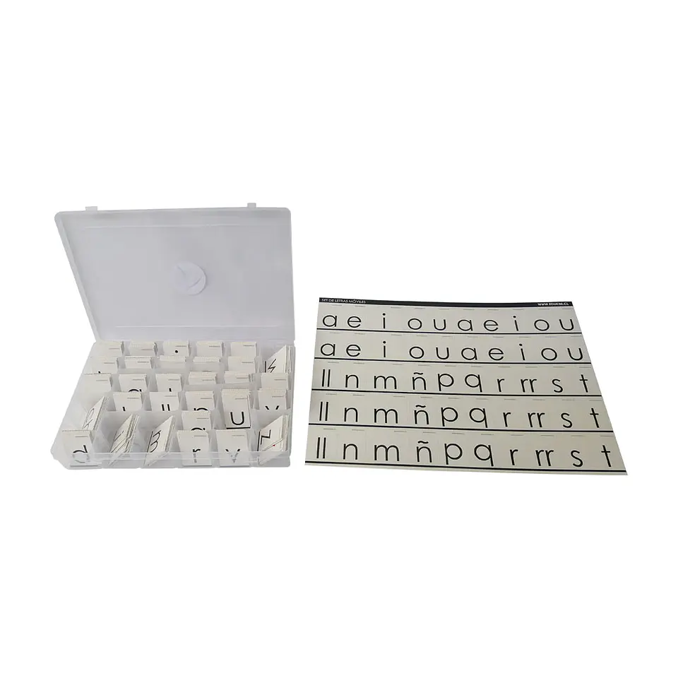 Set Letras Móviles en Caja Plástica 4