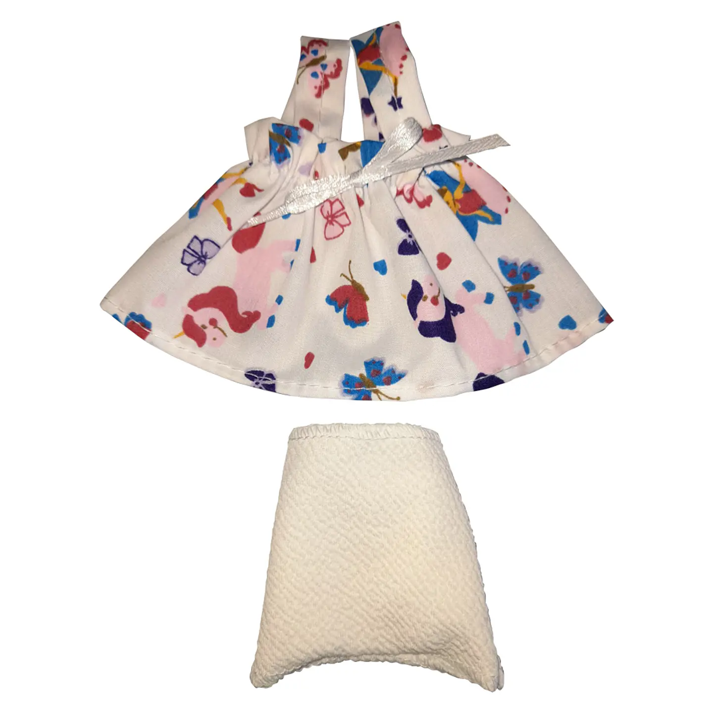Vestido Verano Blanco para Muñecos 24cm 1