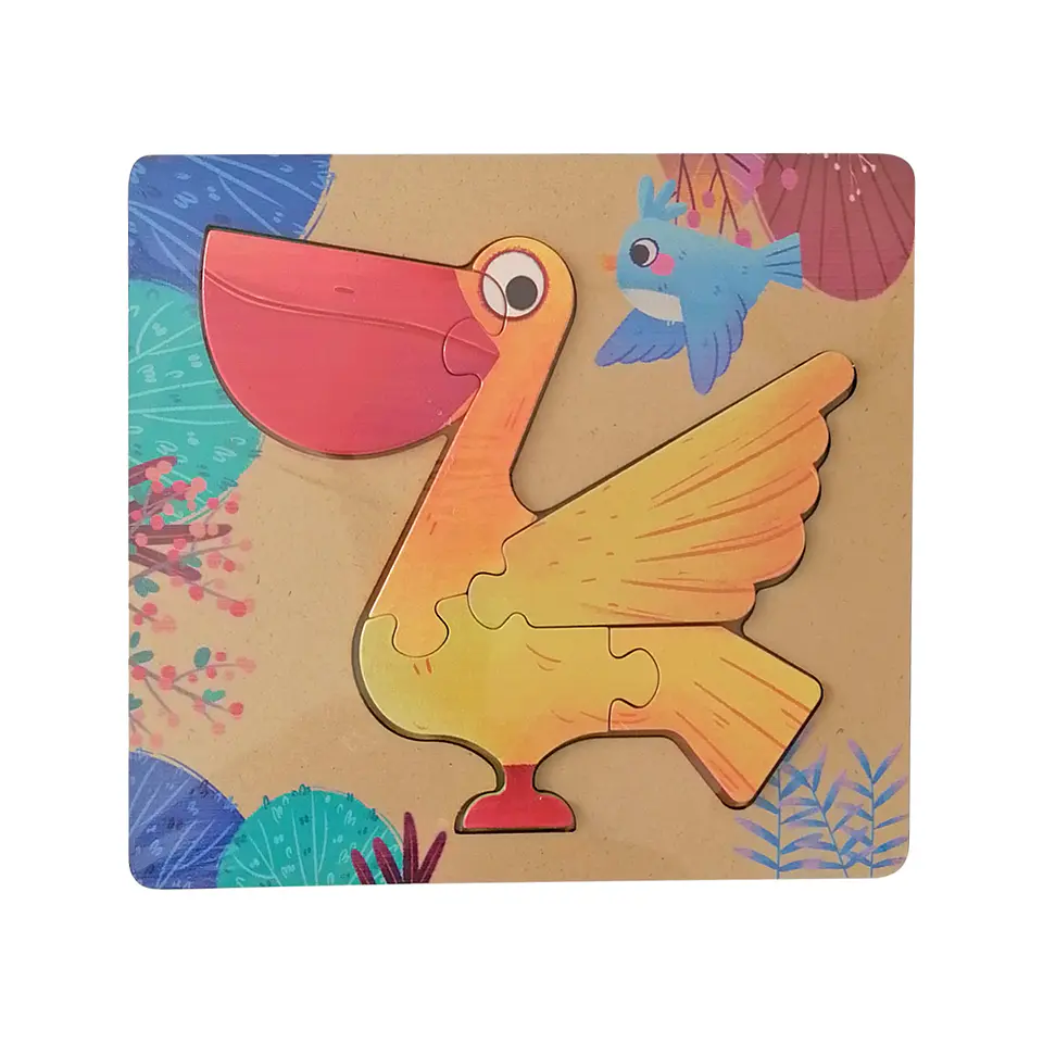 Puzzle Madera 5 Pcs - Pelícano  1