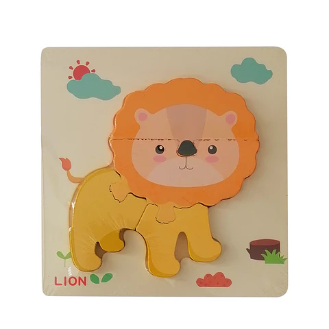 Puzzle Madera 4 Pcs- León