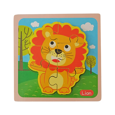 Puzzle de Madera 6 Pcs - León