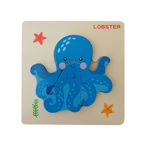 Puzzle Maderaa 4 Pcs- Pulpo