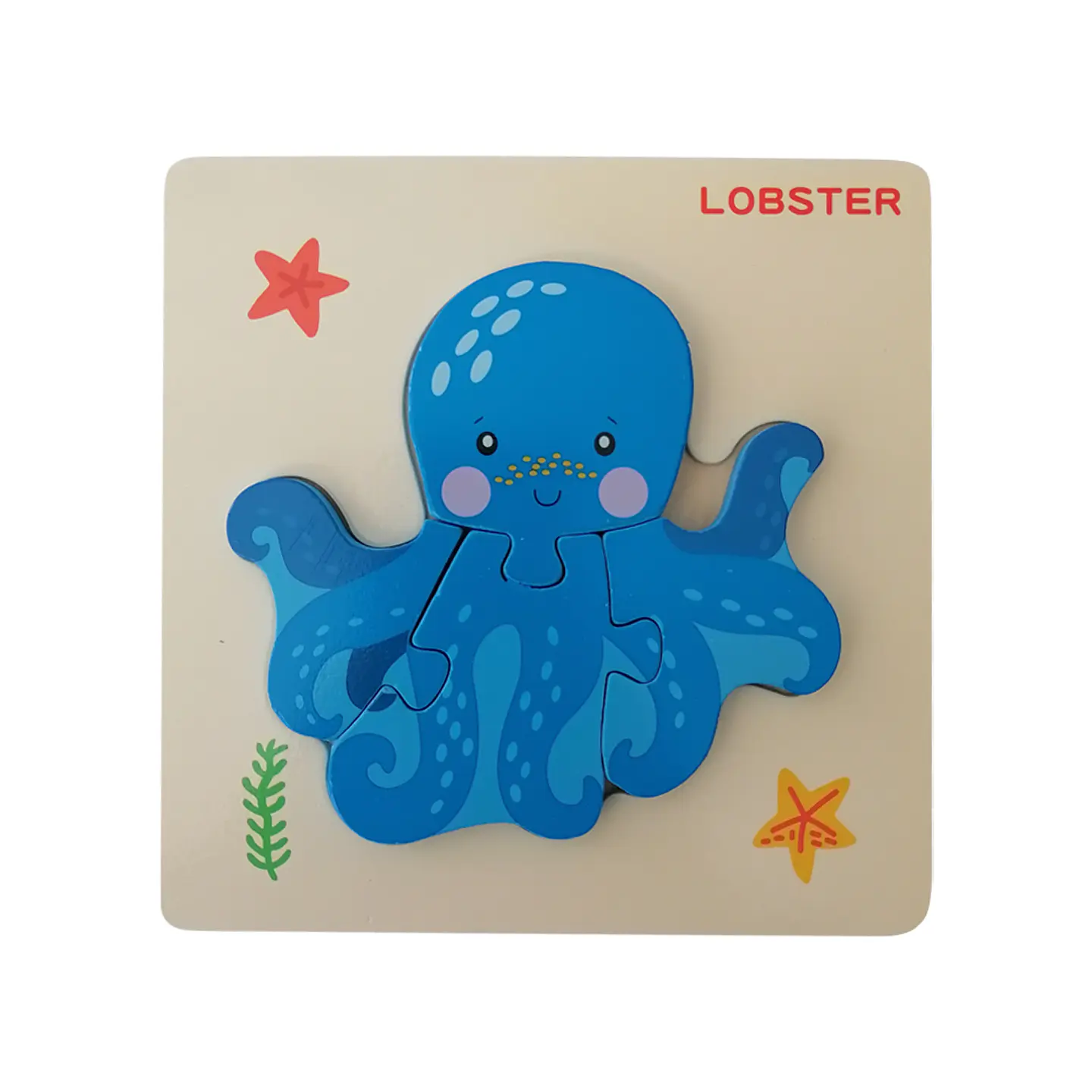 Puzzle Maderaa 4 Pcs- Pulpo 1