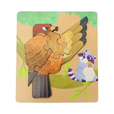 Puzzle de Madera 5 Pcs - Águila