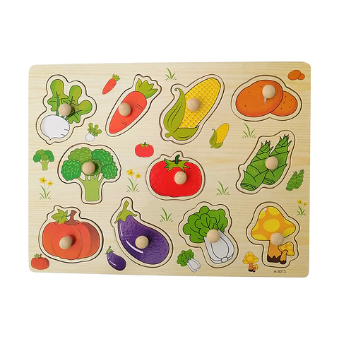 Encaje Botón de Verduras