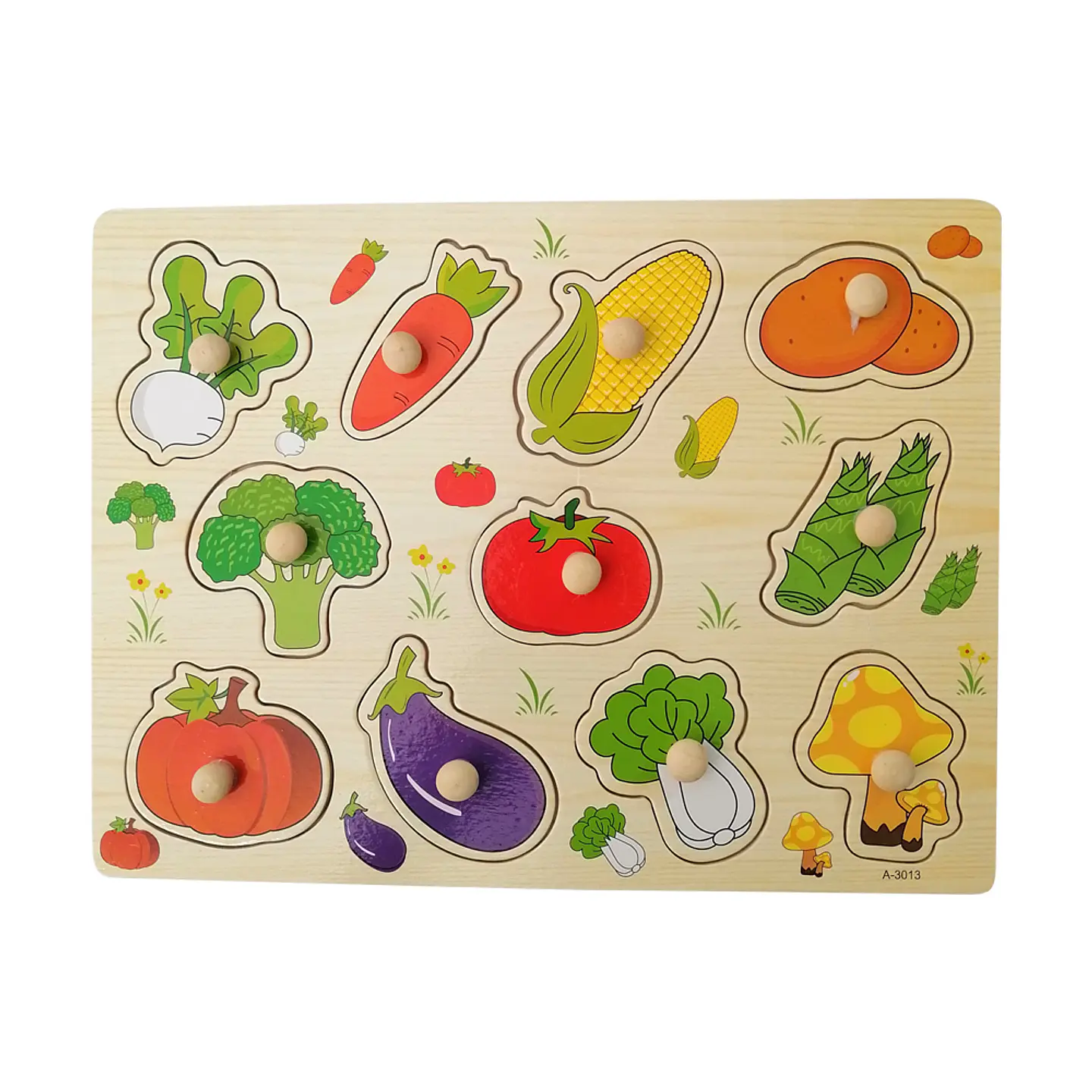 Encaje Botón de Verduras 1