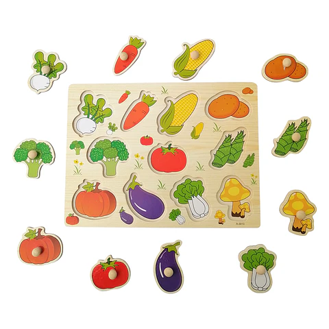 Encaje Botón de Verduras