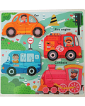 Panel de 4 Puzzles Transportes