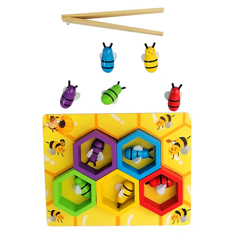 Juego de Madera Abejas de Colores