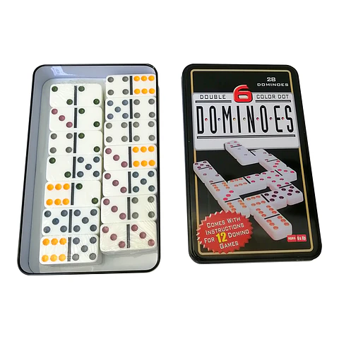 Dominó en Caja de Metal