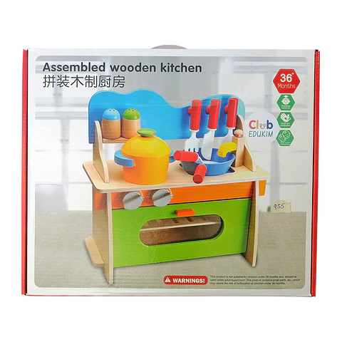 Cocina de Madera con Accesorios 38cm